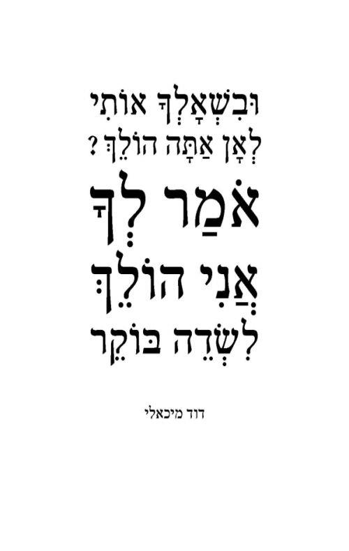 הדרך לשדה בוקר